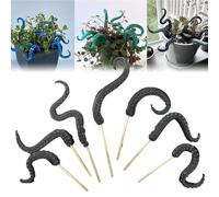 WAXCMXYH Octopus Tentacle Plant Stake, Set of 7 Resin Luminescent Octopus, Glow in The Dark Octopus Garden Stakes, Garden Stakes for Plant Decor,Funny Animal Figurine