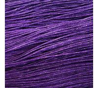 Waxed Cotton Cord 1mm,20m Jewellery Making & Bracelet Necklace Craft (13. Purple)