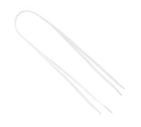 Waxed Cotton Flat Shoelaces for Sneakers and Canvas Shoes, 80cm White | Light Water Protection, Fray Resistant Finish, Easy Lacing for Women, Office Workers, Everyday Wear and Shoe Replacement
