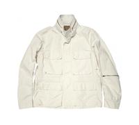 Waxed Linen Field Jacket White - male - Ten C - Light Jackets - White - M - Jackets M