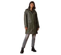 Waxed Longline Hooded Coat Roman Khaki 20