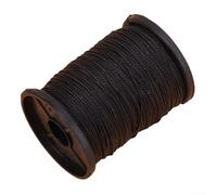 Waxed Nylon Thread Heavy Duty Sewing String for Shoes Boots Leather Goods Hand Mending Strong Polyester Blend 40g Pack(Black)