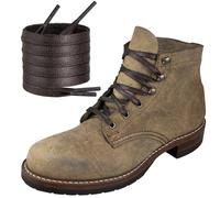 Waxed Shoe laces for Wolverine 1000 Mile Work Boot Men Women Flat Shoelaces Stings(Color:Brown,Size:45Inch)
