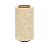Waxed Thread 284 Yards 150D 0.8MM Leather Sewing Waxed Thread for Shoes Repairing Bookbinding Leather Craft DIY (Beige)