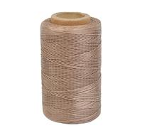 Waxed Thread 284 Yards 150D 0.8MM Leather Sewing Waxed Thread for Shoes Repairing Bookbinding Leather Craft DIY (Brown, 6#)