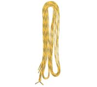 Waxed Yellow Hockey Skate Laces, 244cm Polyester Pair for Inline Skating