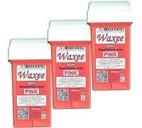 Waxee Compatible for Veet EasyWax 50ml roll on Wax Replacement Roller Wax Cartridge Pink (3 x 50ml roll on wax cartridge)