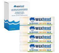 Waxhead Sun Defense Foods Waxhead Natural Zinc Oxide Lip Balm (3 Packs of Peppermint) - EWG Rated 1 - Broad Spectrum, Non-Toxic, Mineral, Vitamin E, Reef Safe, Hypoallergenic