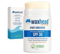 Waxhead Zinc Oxide Sunscreen Stick - 4 Certified Organic and Mineral Ingredients, Non-toxic, EWG Rated 1, Reef Safe, Non GMO, Biodegradable, Kids, Baby, Face and Body, Tattoo safe, SPF 30, 3.7oz