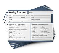 Waxing Client Cards GDPR A6 Size - Salon and Therapist Customer Consultation Record - Treatment Services Essentials - Profile and Recording Forms - Beauty Stationery - 105x148mm - Pack of 25