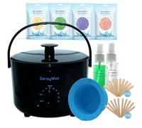 Waxing Kit for Women and Men, Wax Warmer Hair Removal at Home with Beads, Multiple Formulas Target Different Types of Sensitive Skin Body, Brazilian Bikini, Eyebrow, Facial
