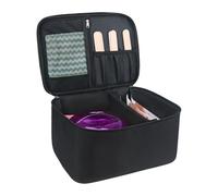 Waxing Kit Organizer Bag - Wax Warmer Storage for Hair Removal Tools, Black, Black