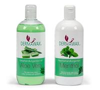 Waxing Pre-and Post-Treatment Set Toning Pre-Treatment Lotion with Aloe Vera and Post-Treatment Milk with Menthol