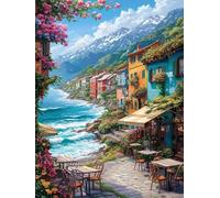 Waxonle Adults 5D Diamond Painting Flower Art Kit, DIY Crystal Art Embroidery Pictures Crafts Gem Painting, Room Decor Gifts 50x70cm -A2