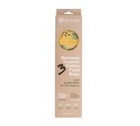 WaxWrap Beeswax Organic Cotton Food Bags - 3 Pack