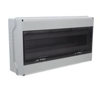 Way Electrical Box with Bus Bars, Ip35 Surface Mount White | Window, 35mm Din Rail Setup, PC ABS Alloy Plastic, for Industrial Wall Mounting
