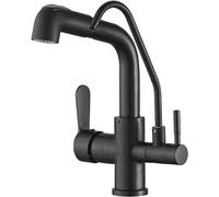 Way Faucet, Pull Out Mixer with Spray Modes, 360° Swivel Sink Taps for Filter System, Modern Kitchen Drinking Water Tap (Color: A)