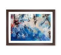 Way for a Moment in Abstract Framed Print | A2 Walnut Framed Wall Art | Ready to Hang | Abstract Fantasy Picture | Living Room Bedroom Lounge Office