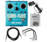 Way Huge WHE707 SUPA-PUSS Analog Delay Electric Guitar Effects Pedal Mix Control with Tonebird MXR M199 Tap Tempo Switch Bundle