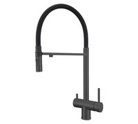 Way Kitchen Tap Stainless Steel Curved Pull Out Grey 3 Way Water Filter Tap Kitchen Drinking Taps Sink Mixer Pull Out