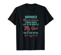 Way Maker Miracle Worker Promise Keeper Christian Faith T-Shirt