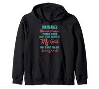 Way Maker Miracle Worker Promise Keeper Christian Faith Zip Hoodie