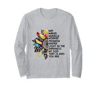 Way Maker Miracle Worker Promise Keeper Sunflower Long Sleeve T-Shirt