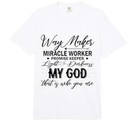 Way Maker Waymaker Promise Keeper Miracle Worker Christian Comfort Colors Adult Heavyweight T-Shirt