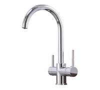 Way Mixer in 1 Filter Tap Brass Hot and Cold Direct Drinking Water Filtered Kitchen Sink Faucet Chrome Plated-A.