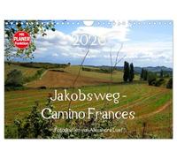 Way of St James - Camino Frances UK-Version (Wall Calendar 2026 DIN A4 Landscape), CALVENDO 12 Month Wall Calendar