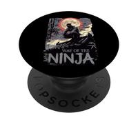 Way of The Ninja: Clothing, Wear, Apparel, Teen, Kid,Dad,Mom PopSockets Adhesive PopGrip