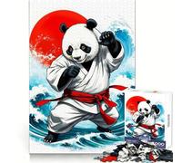 Way of The Panda 1000 Piece Jigsaws for Adults Recall Power Light Enjoyment Precise Edges Meaningful Gift (50x75cm)