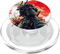 way of the warrior in aesthetic samurai retro vaporwave PopSockets PopGrip for MagSafe
