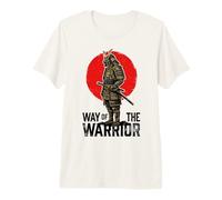Way of The Warrior Samurai Katana Red Sun Vintage Grunge Premium T-Shirt