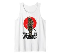 Way of The Warrior Samurai Katana Red Sun Vintage Grunge Tank Top