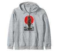 Way Of The Warrior Samurai Katana Red Sun Vintage Grunge Zip Hoodie