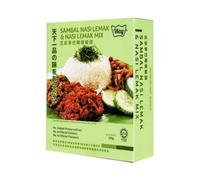 Way Sambal Nasi Lemak & Nasi Lemak Mix 200g, Authentic Malaysian Coconut Rice Sauce & Spicy Sambal Paste, No Added Preservatives, Halal Certified Asian Cooking Bundle