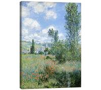 Way through the poppies Canvas print by Claude Monet 50 x 70 cm Green Wall art Wall decor