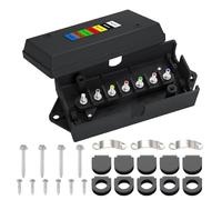 Way Trailer Junction Box - Heavy Duty Way Wire Connector Distribution Block | Waterproof Wiring Harness Junction Enclosure, Quick Identification Rewiring Kit, Electrical Cable Organizer Housing Fo