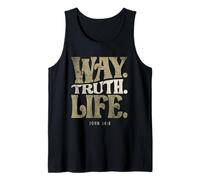 Way Truth Life - John 14:6 Bible Verse Christian Tank Top