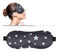 WAYA 3D Comfort Foam Sleep Eye Mask for Men Women with Adjustable Strap - 3d Tailored Cup with Adaptable Sponge - Sleeping Mask & Blindfold - Block Upto 100% Light - Eye Shade Cover Star