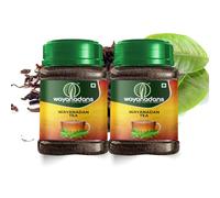 WAYANADANS Black Tea Leaves (140 Cups) Premium Blend Crushed, Tear & Curl Tea - Natural Aroma & Robust Flavour - Enjoy the Authentic Taste of Quality Tea (150g Bottle Pack of 2)