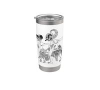 Wayang Pandawa Shadow Puppet Stainless Steel Insulated Tumbler