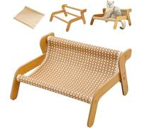 Waycin The Claw Lounge, Cat Sisal Chair, 2 in 1 Cat Sisal Chair for Indoor Cats Hammock for Scratching Pad, Sisal Cats Scratcher Bed, Wear-Resistant Scratching Pad Lounge Chairs (B)