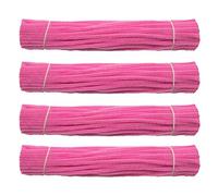 Waycreat 400 Pieces Pipe Cleaners Pink Chenille Stem for DIY Art Craft Decorations (6mm x 12 Inch)