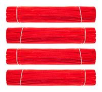 Waycreat 400 Pieces Pipe Cleaners Red Chenille Stem for DIY Art Craft Decorations (6mm x 12 Inch)
