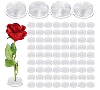 Waydress Plastic Flower Frog Flower Pins Floral Frog for Arrangements Vase Japanese Floral Arrangement for Plant Decoration, Summer Activity, Wedding Decoration(2.8 Inch,Clear,2 Pcs)