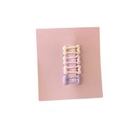 Wayfadacc 2 Pairs Miniature Hair Clip For Women Girls Acrylic Star Bows Bear Design Nonslip Barrettes School Accessories