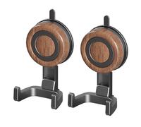 Wayfadacc 2 Pieces Adhesive Wall Hook Rotating Double Hook for Glass Surfaces Bathroom Kitchen Accessories