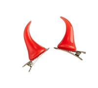 Wayfadacc 2PCS Horn Shape Hair Clip Halloween Party Hairpin for Woman Girl Taking Photo Braids Role Play Hairpin